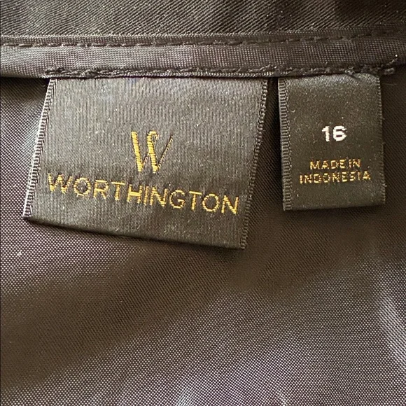 NWOT Worthington black pencil skirt with sequins Size 16 polyester blend - Picture 4 of 5